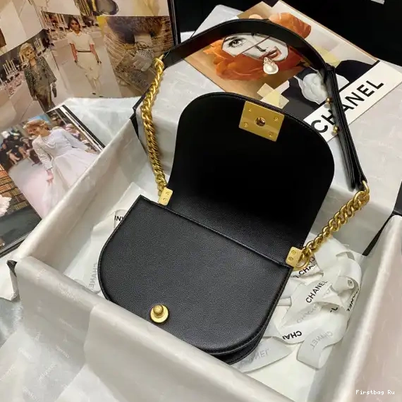 First Bag Ru SMALL BOY BAG MESSENGER CHANEL  0509